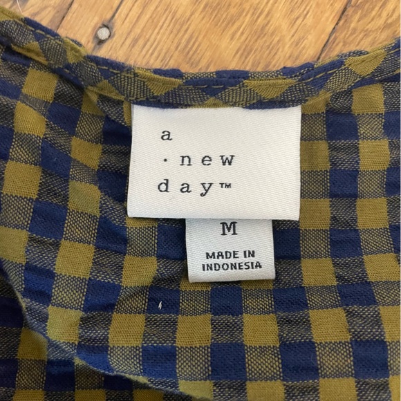 A New Day Checked V Neck Midi Dress - Picture 3 of 6